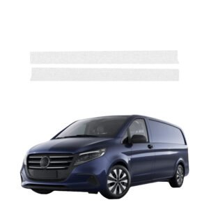 Komplektas 2w1 Bespalvė techninė apsauginė danga priekiniams slenksčiams Mercedes-Benz eVito (2014-2026) GRIZZ HeavyDuty Clear