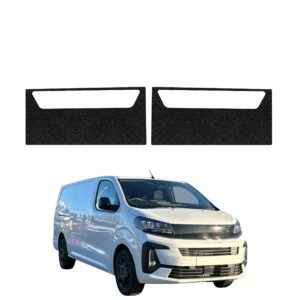 Komplektas 2w1 Juoda techninė apsauginė danga priekiniams slenksčiams Opel Vivaro (2024-2026) GRIZZ HeavyDuty Black