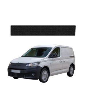Juoda techninė apsauginė danga kairiajam krovininių durų slenksčiui Volkswagen Caddy Cargo (2020-2026) GRIZZ HeavyDuty Black
