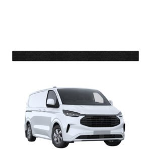 Juoda techninė apsauginė danga dešiniajam krovininių durų slenksčiui Ford Transit Custom (2022-2026) GRIZZ HeavyDuty Black