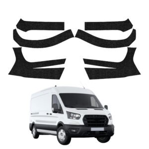 Komplektas 6w1 Juoda techninė apsauginė danga priekinei daliai Ford Transit Van 350 L3 (2023-2026) GRIZZ HeavyDuty Black