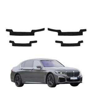 Komplektas 4w1 Juoda techninė apsauginė danga slenksčiams BMW 7 G12 (2015-2022) GRIZZ HeavyDuty Black