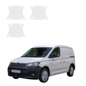 Komplektas 3w1 Bespalvė techninė apsauginė danga pod klamki Volkswagen Caddy Cargo (2020-2026) GRIZZ HeavyDuty Clear