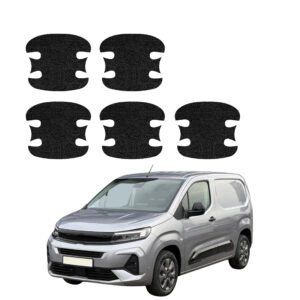 Komplektas 5w1 Juoda techninė apsauginė danga pod klamki Opel Combo Cargo (2018-2026) GRIZZ HeavyDuty Black