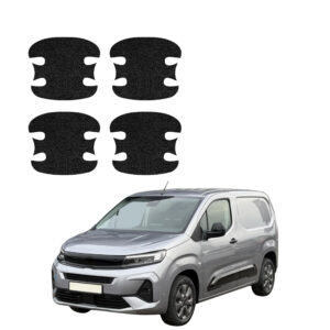 Komplektas 4w1 Juoda techninė apsauginė danga pod klamki Opel Combo Cargo (2018-2026) GRIZZ HeavyDuty Black