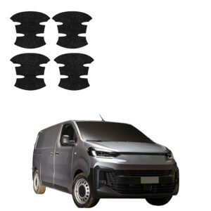 Komplektas 4w1 Juoda techninė apsauginė danga pod klamki Fiat Scudo (2024-2026) GRIZZ HeavyDuty Black