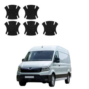 Komplektas 5w1 Juoda techninė apsauginė danga pod klamki MAN TGE (2016-2026) GRIZZ HeavyDuty Black