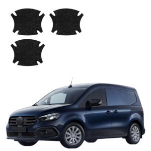 Komplektas 3w1 Juoda techninė apsauginė danga pod klamki Mercedes-Benz eCitan (2021-2026) GRIZZ HeavyDuty Black