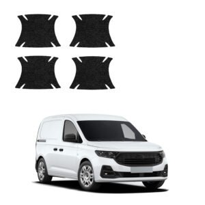Komplektas 4w1 Juoda techninė apsauginė danga pod klamki Ford Transit Connect (2022-2026) GRIZZ HeavyDuty Black