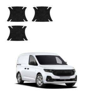 Komplektas 3w1 Juoda techninė apsauginė danga pod klamki Ford Transit Connect (2022-2026) GRIZZ HeavyDuty Black