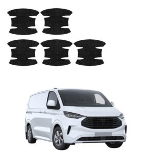 Komplektas 5w1 Juoda techninė apsauginė danga pod klamki Ford Transit Custom (2022-2026) GRIZZ HeavyDuty Black