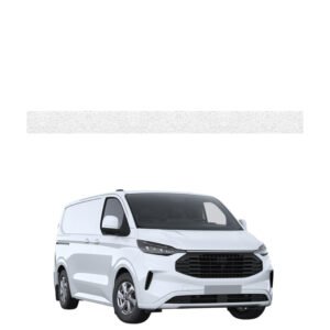 Balta techninė apsauginė danga dešiniajam krovininių durų slenksčiui Ford Transit Custom (2022-2026) GRIZZ HeavyDuty White