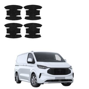 Komplektas 4w1 Juoda techninė apsauginė danga pod klamki Ford Transit Custom (2022-2026) GRIZZ HeavyDuty Black