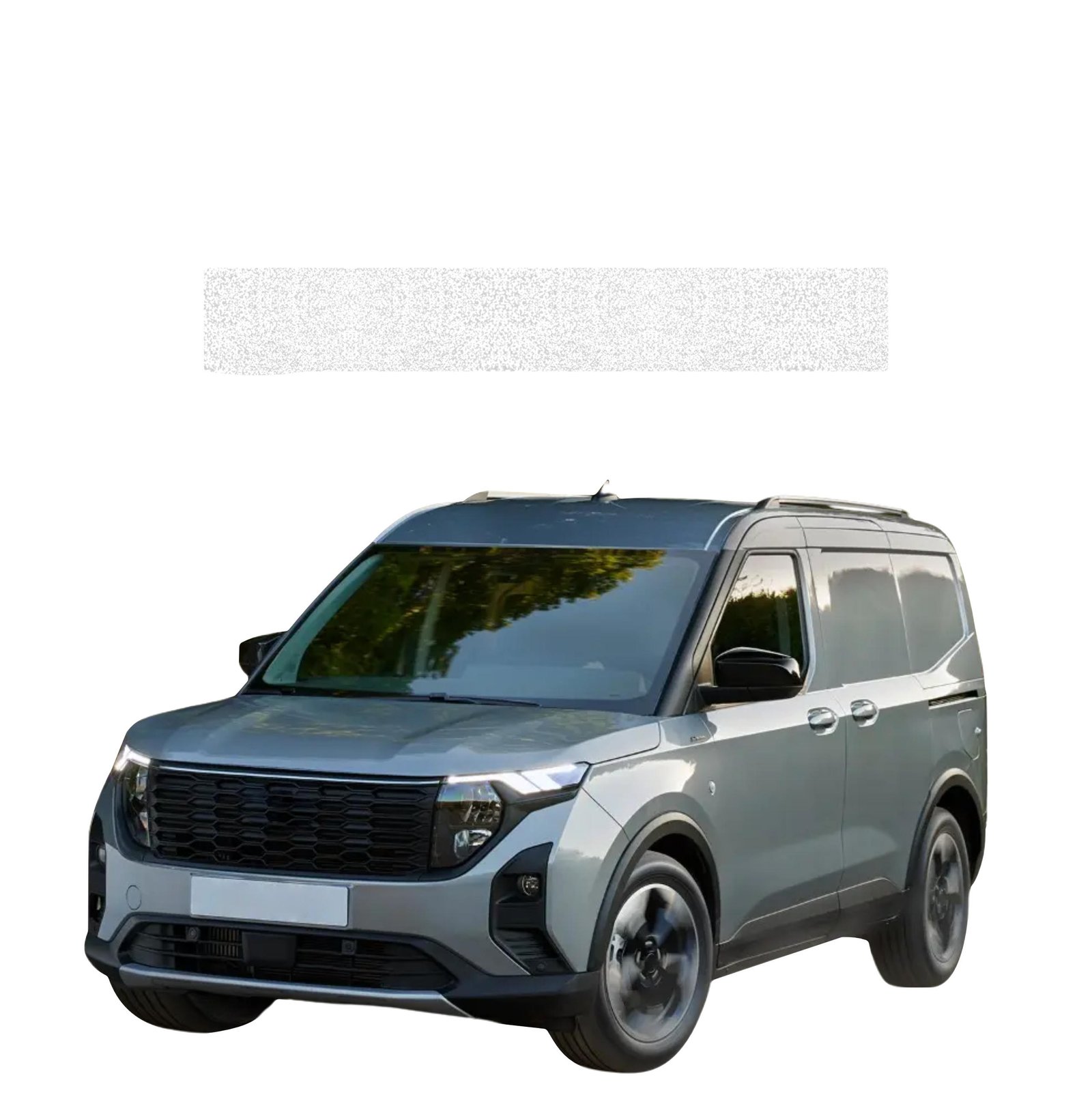 Balta techninė apsauginė danga dešiniajam krovininių durų slenksčiui Ford Transit Courier (2024-2026) GRIZZ HeavyDuty White