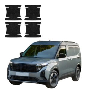 Komplektas 4w1 Juoda techninė apsauginė danga pod klamki Ford Transit Courier (2024-2026) GRIZZ HeavyDuty Black
