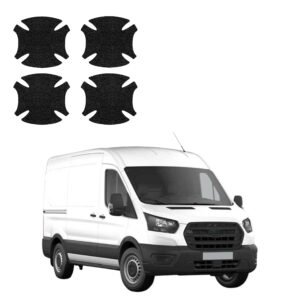 Komplektas 4w1 Juoda techninė apsauginė danga pod klamki Ford Transit (2020-2026) GRIZZ HeavyDuty Black