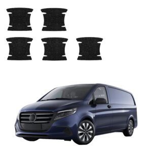 Komplektas 5w1 Juoda techninė apsauginė danga pod klamki Mercedes-Benz Vito (2014-2026) GRIZZ HeavyDuty Black