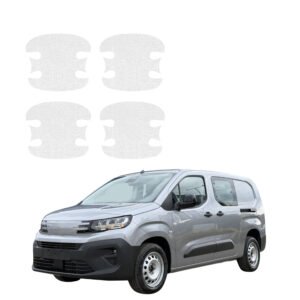 Komplektas 4w1 Bespalvė techninė apsauginė danga pod klamki Peugeot Partner (2018-2026) GRIZZ HeavyDuty Clear