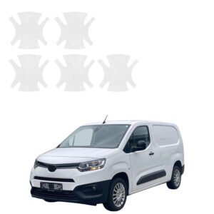 Komplektas 5w1 Bespalvė techninė apsauginė danga pod klamki Toyota Proace City (2018-2026) GRIZZ HeavyDuty Clear