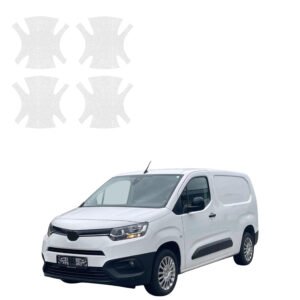 Komplektas 4w1 Bespalvė techninė apsauginė danga pod klamki Toyota Proace City (2018-2026) GRIZZ HeavyDuty Clear