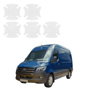 Komplektas 5w1 Bespalvė techninė apsauginė danga pod klamki Mercedes-Benz Sprinter (2018-2026) GRIZZ HeavyDuty Clear