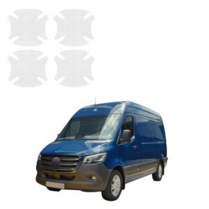 Komplektas 4w1 Bespalvė techninė apsauginė danga pod klamki Mercedes-Benz Sprinter (2018-2026) GRIZZ HeavyDuty Clear