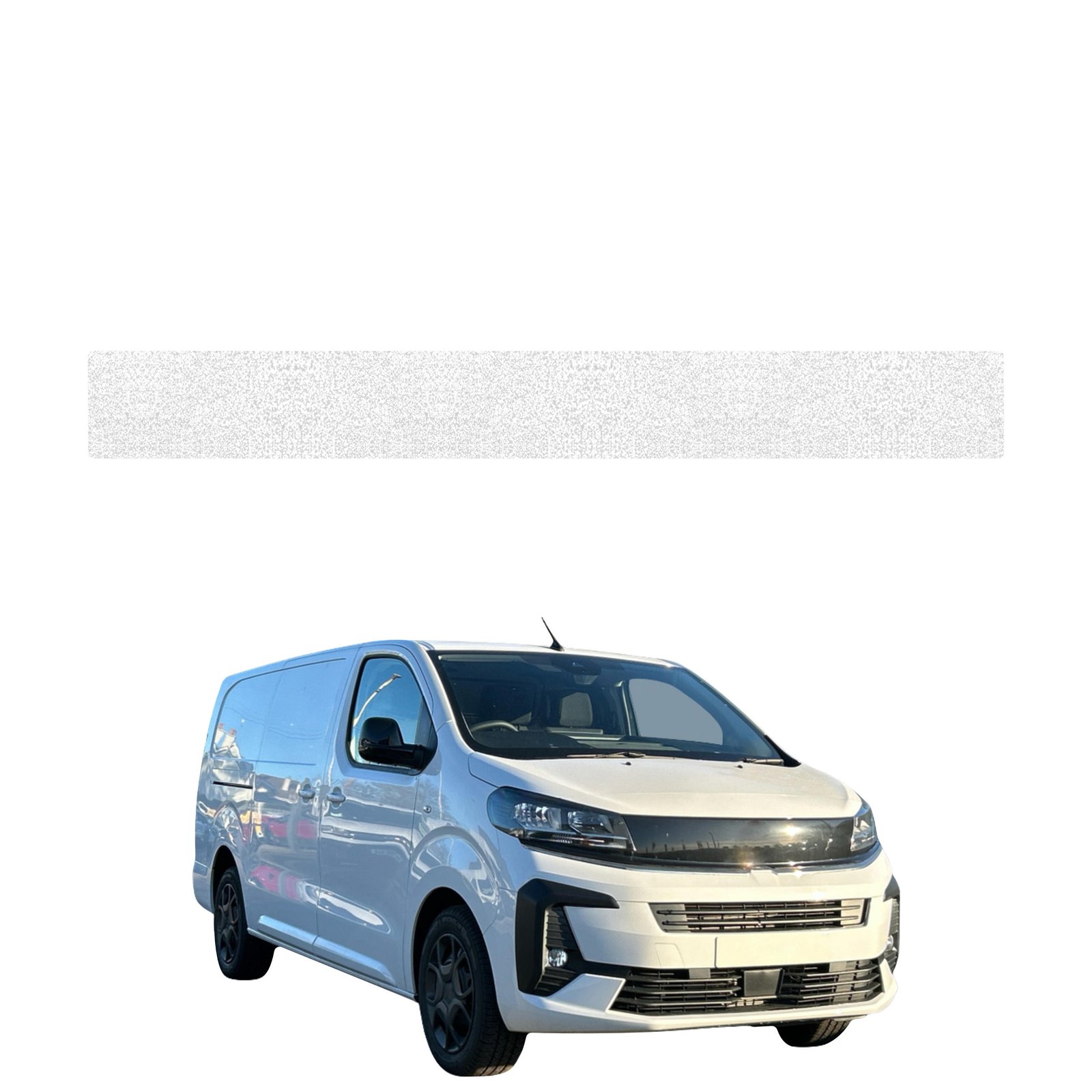 Balta techninė apsauginė danga dešiniajam krovininių durų slenksčiui Opel Vivaro (2024-2026) GRIZZ HeavyDuty White