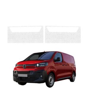 Komplektas 2w1 Balta techninė apsauginė danga priekiniams slenksčiams Citroen Jumpy (2024-2026) GRIZZ HeavyDuty White