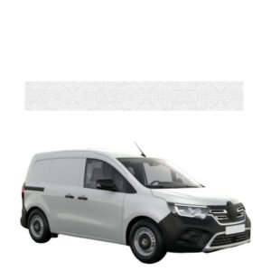 Balta techninė apsauginė danga kairiajam krovininių durų slenksčiui Renault Kangoo Van (2021-2026) GRIZZ HeavyDuty White
