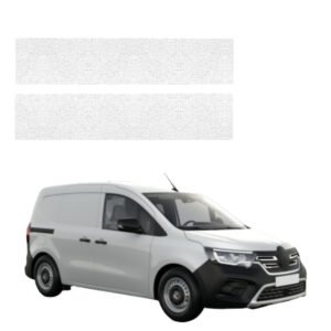 Komplektas 2w1 Balta techninė apsauginė danga priekiniams slenksčiams Renault Kangoo Van (2021-2026) GRIZZ HeavyDuty White