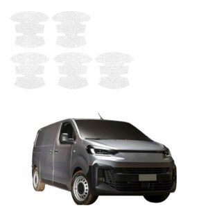 Komplektas 5w1 Balta techninė apsauginė danga pod klamki Fiat Scudo (2024-2026) GRIZZ HeavyDuty White