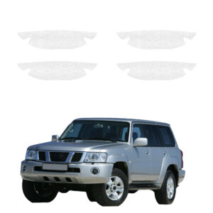 Komplektas 4w1 Balta techninė apsauginė danga pod klamki Nissan Patrol Y61 (1997-2009) GRIZZ HeavyDuty White