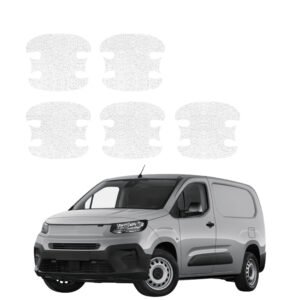 Komplektas 5w1 Balta techninė apsauginė danga pod klamki Fiat Doblo Cargo (2018-2026) GRIZZ HeavyDuty White