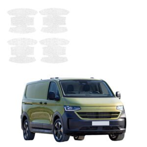 Komplektas 4w1 Balta techninė apsauginė danga pod klamki Volkswagen Transporter (2024-2026) GRIZZ HeavyDuty White