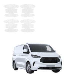 Komplektas 4w1 Balta techninė apsauginė danga pod klamki Ford Transit Custom (2022-2026) GRIZZ HeavyDuty White