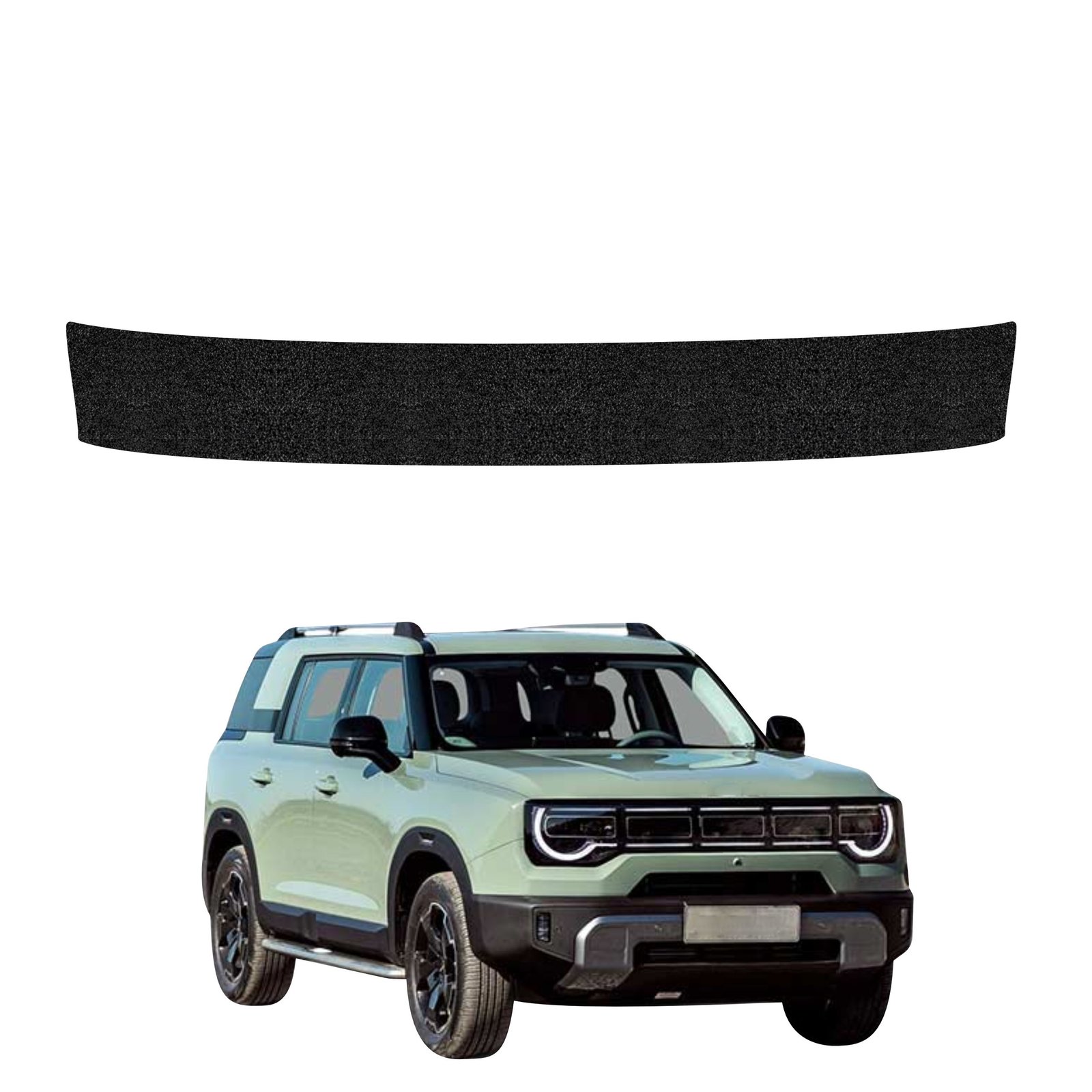 Juoda techninė apsauginė danga bagažinės slenksčiui BAIC BJ30 (2026) GRIZZ HeavyDuty Black