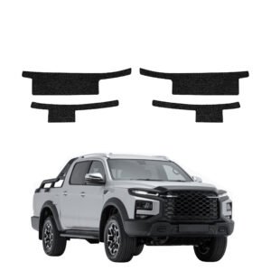 Komplektas 4w1 Juoda techninė apsauginė danga slenksčiams JAC T9 (2025-2026) GRIZZ HeavyDuty Black