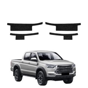 Komplektas 4w1 Juoda techninė apsauginė danga slenksčiams JAC T8 Plus (2025-2026) GRIZZ HeavyDuty Black