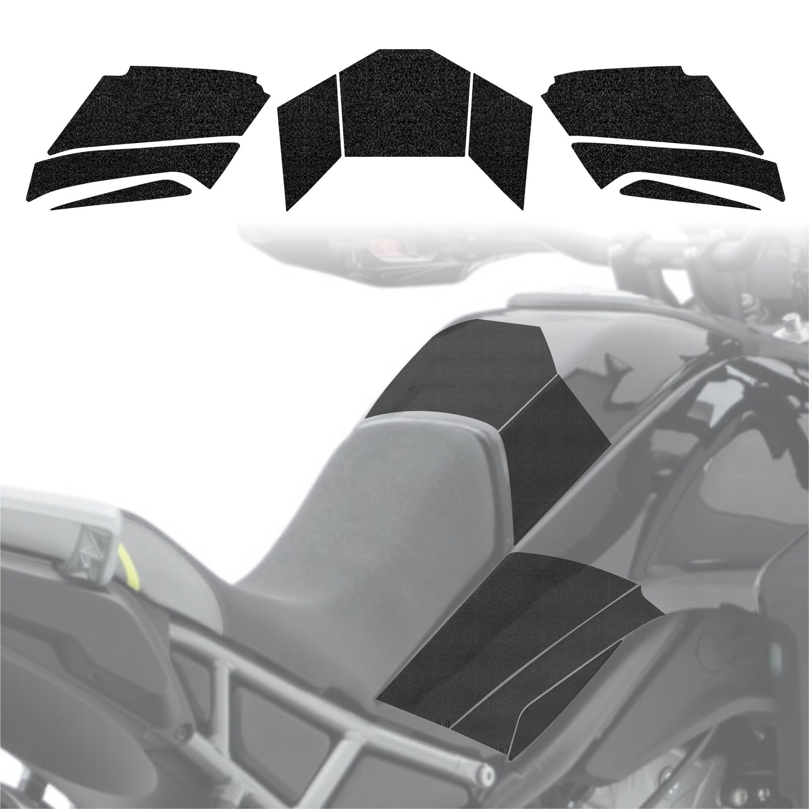 Komplektas 9w1 Juoda techninė apsauginė danga bako viršui ir šoniniam aptakui CFMOTO 450MT (2024-2026) GRIZZ HeavyDuty Black - Image 2