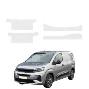 Komplektas 4w1 Bespalvė techninė apsauginė danga slenksčiams Opel Combo Cargo (2018-2026) GRIZZ HeavyDuty Clear