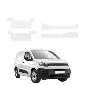 Komplektas 4w1 Balta techninė apsauginė danga slenksčiams z wcięciami Citroen Berlingo VAN (2018-2026) GRIZZ HeavyDuty White
