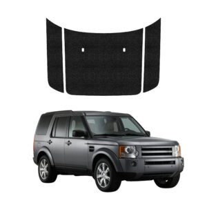 Komplektas 3w1 Juoda techninė apsauginė danga variklio dangčiui Land Rover Discovery 3 (2004-2009) GRIZZ HeavyDuty Black