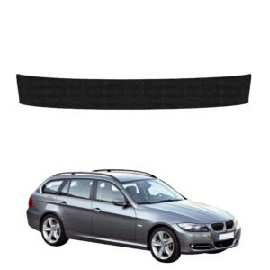 Juoda techninė apsauginė danga bagažinės slenksčiui BMW 3 E91 universalas Pre-LCI (2004-2008) GRIZZ HeavyDuty Black