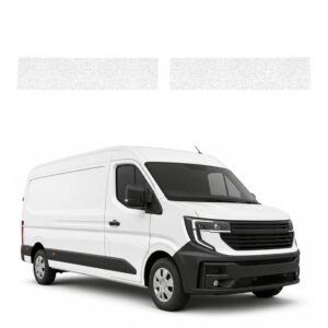 Komplektas 2w1 Balta techninė apsauginė danga slenksčiams Renault Master 4 E-Tech (2024-2026) GRIZZ HeavyDuty White