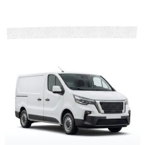 Balta techninė apsauginė danga dešiniajam krovininių durų slenksčiui Nissan Primastar 2 Facelift (2021-2026) GRIZZ HeavyDuty White