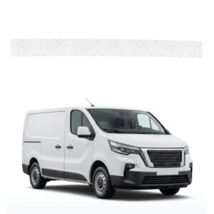 Balta techninė apsauginė danga kairiajam krovininių durų slenksčiui Nissan Primastar 2 Facelift (2021-2026) GRIZZ HeavyDuty White