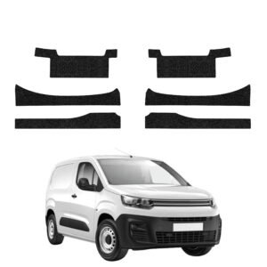 Komplektas 6w1 Juoda techninė apsauginė danga slenksčiams z wcięciami Citroen Berlingo VAN (2018-2026) GRIZZ HeavyDuty Black