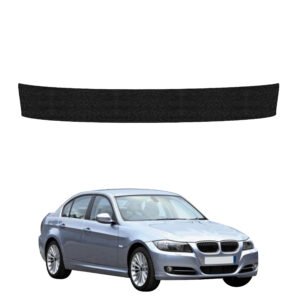 Juoda techninė apsauginė danga bagažinės slenksčiui BMW 3 E90 Sedan Pre-LCI (2004-2008) GRIZZ HeavyDuty Black