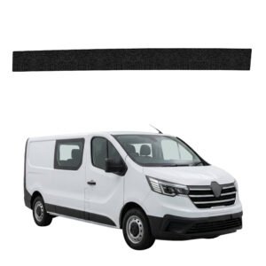 Juoda techninė apsauginė danga dešiniajam krovininių durų slenksčiui Renault Trafic E-Tech 3 Facelift (2021-2026) GRIZZ HeavyDuty Black