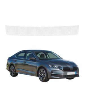 Balta techninė apsauginė danga bagažinės slenksčiui Skoda Octavia 4 Liftback Facelift (2024-2026) GRIZZ HeavyDuty White